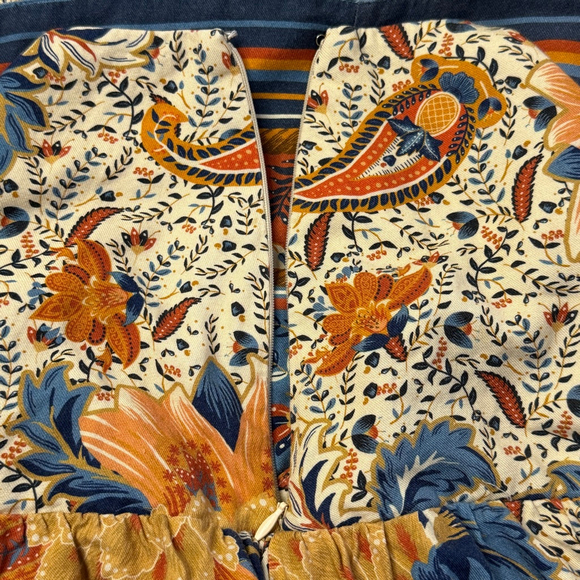 Farm Rio Bambina Maxi Skirt Floral Tiered Boho Viscose Cottagecore Festival Skir - Picture 7 of 14